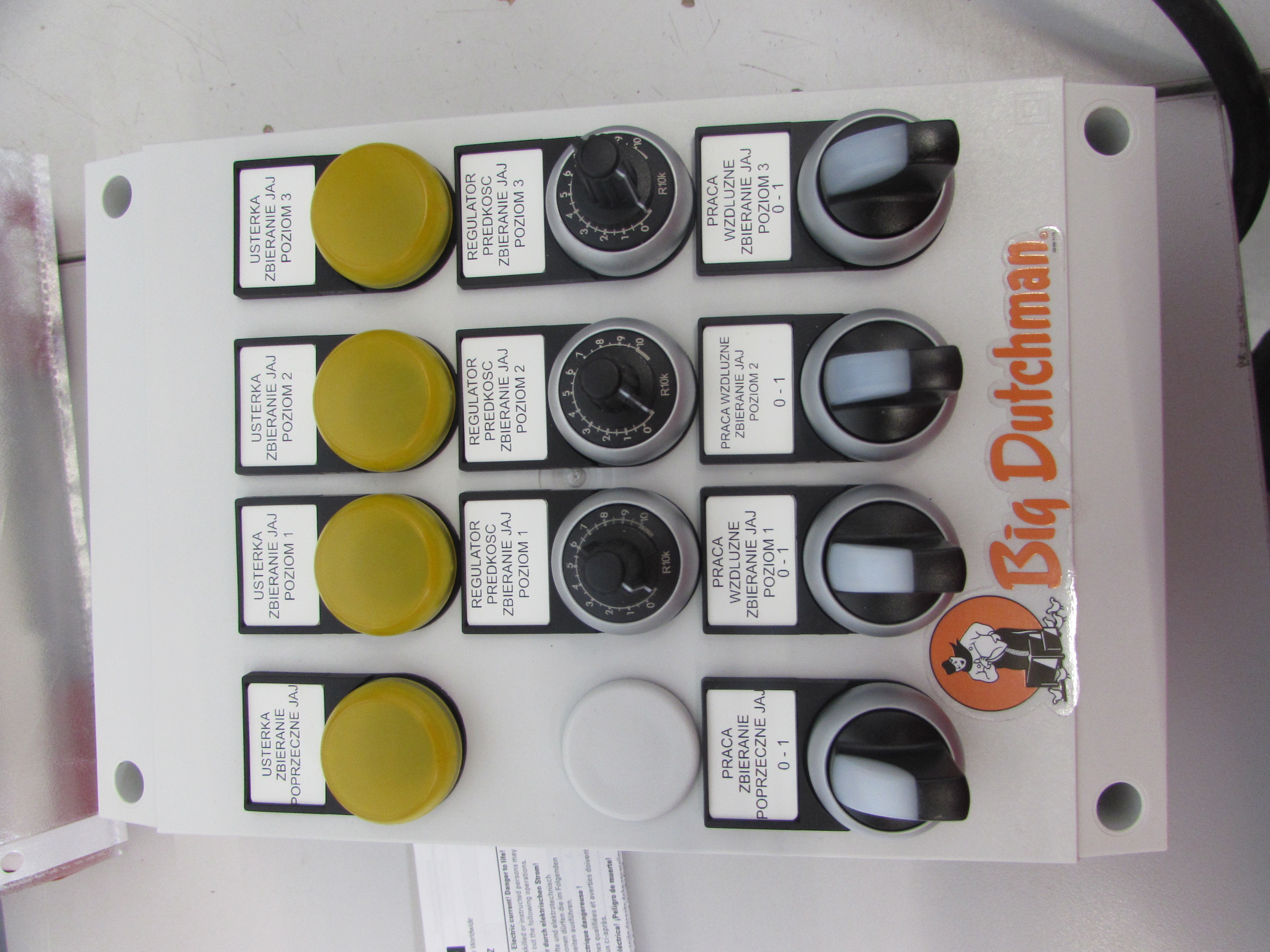 Control panel egg collection